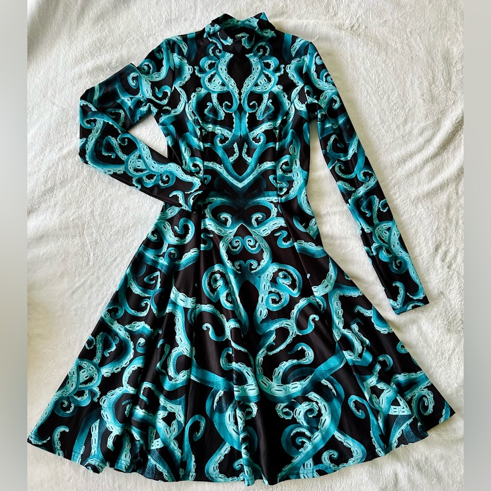 Blackmilk Hug of Chultu Long Sleeve Evil Longline Dress